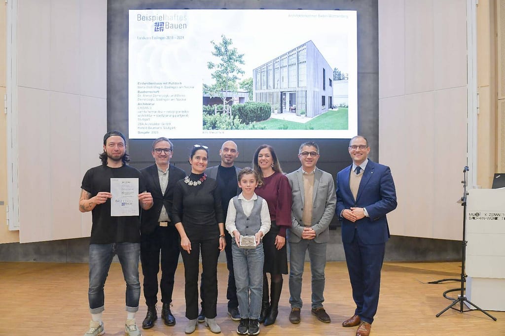 Die Bauherren des ausgezeichneten Einfamilienhauses am Berta-Stoll-Weg in Esslingen am Neckar.