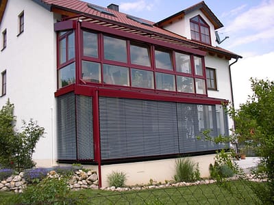 Beschattung Wintergarten