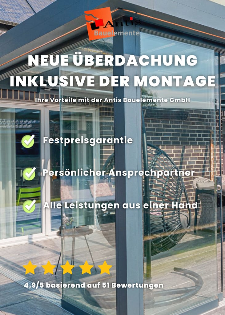 Neue Überdachung inklusive der Montage in Neuburg an der Donau